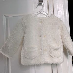 Side fluffy baby B’gosh jacket - never worn , no tags